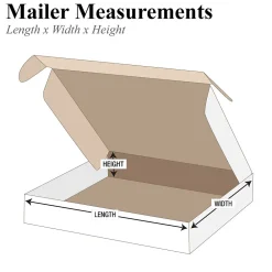 Best SI Products 11 1/8" x 8 3/4" x 2" Deluxe Literature Mailers, White, 50/Bundle (MFL1182)