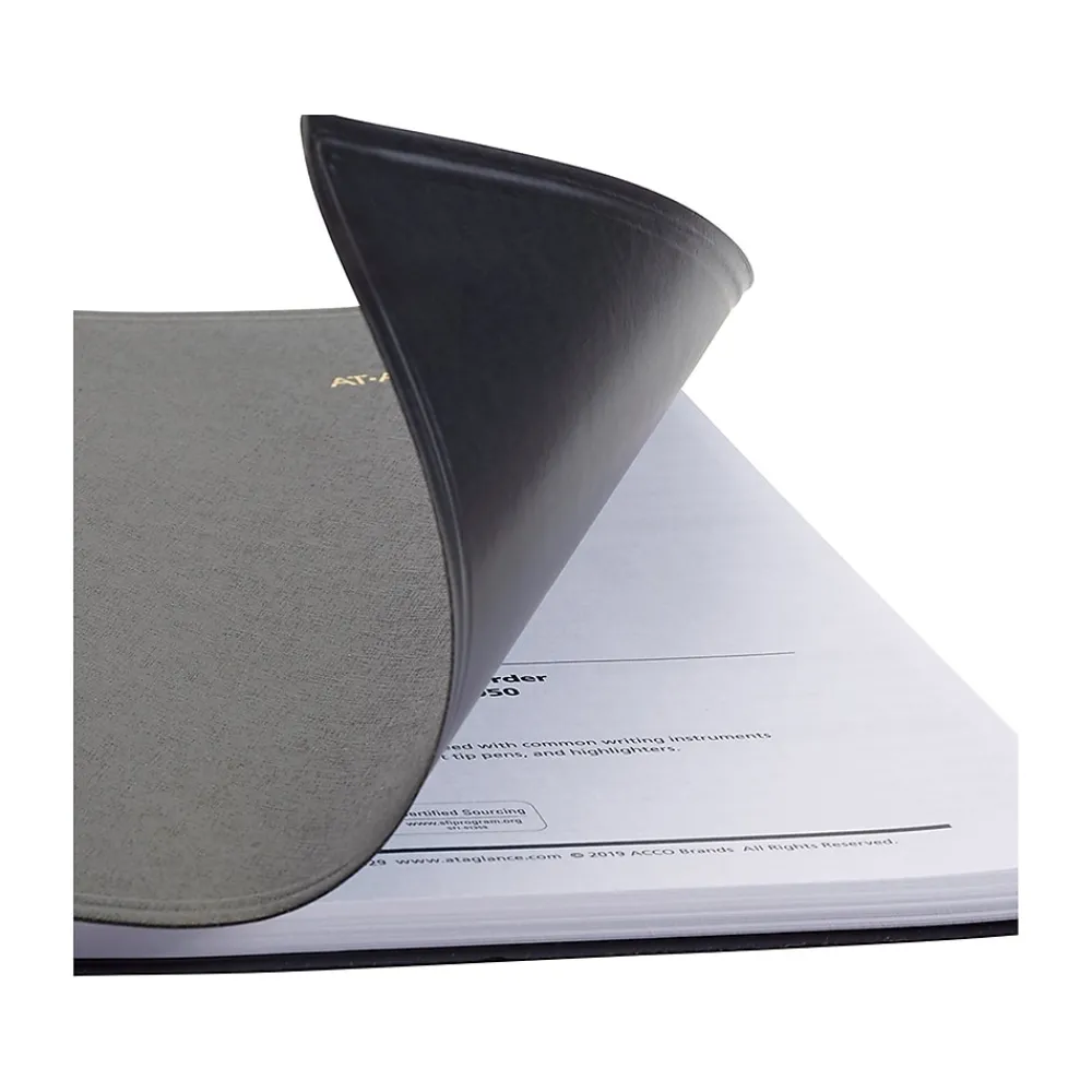 2025 Planners|AT-A-GLANCE 2025 8" x 11" Calendar Year/Daily Appointment Book, Faux Leather Cover, Black (70-822-05-25)