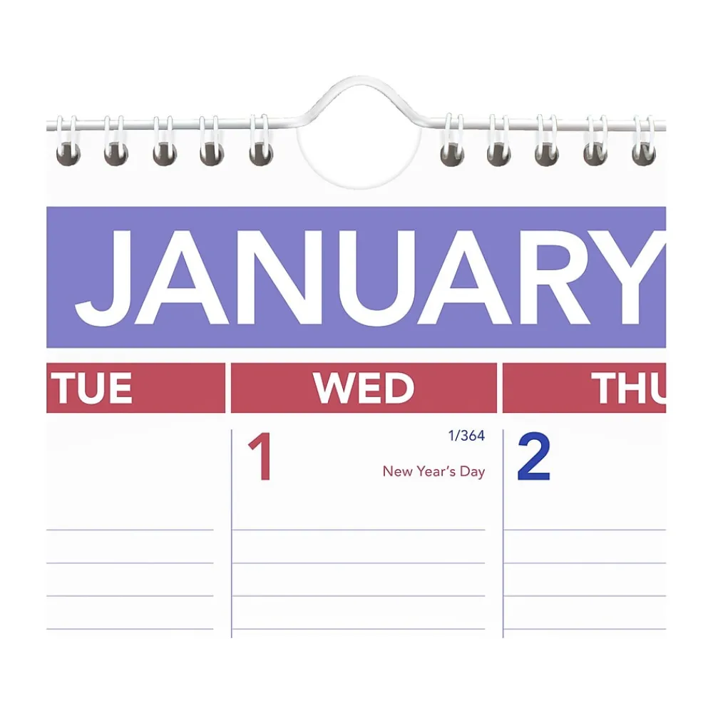 2025 Calendars|AT-A-GLANCE 2025 15.5" x 22.75" Monthly Wall Calendar, White/Purple (PM3-28-25)