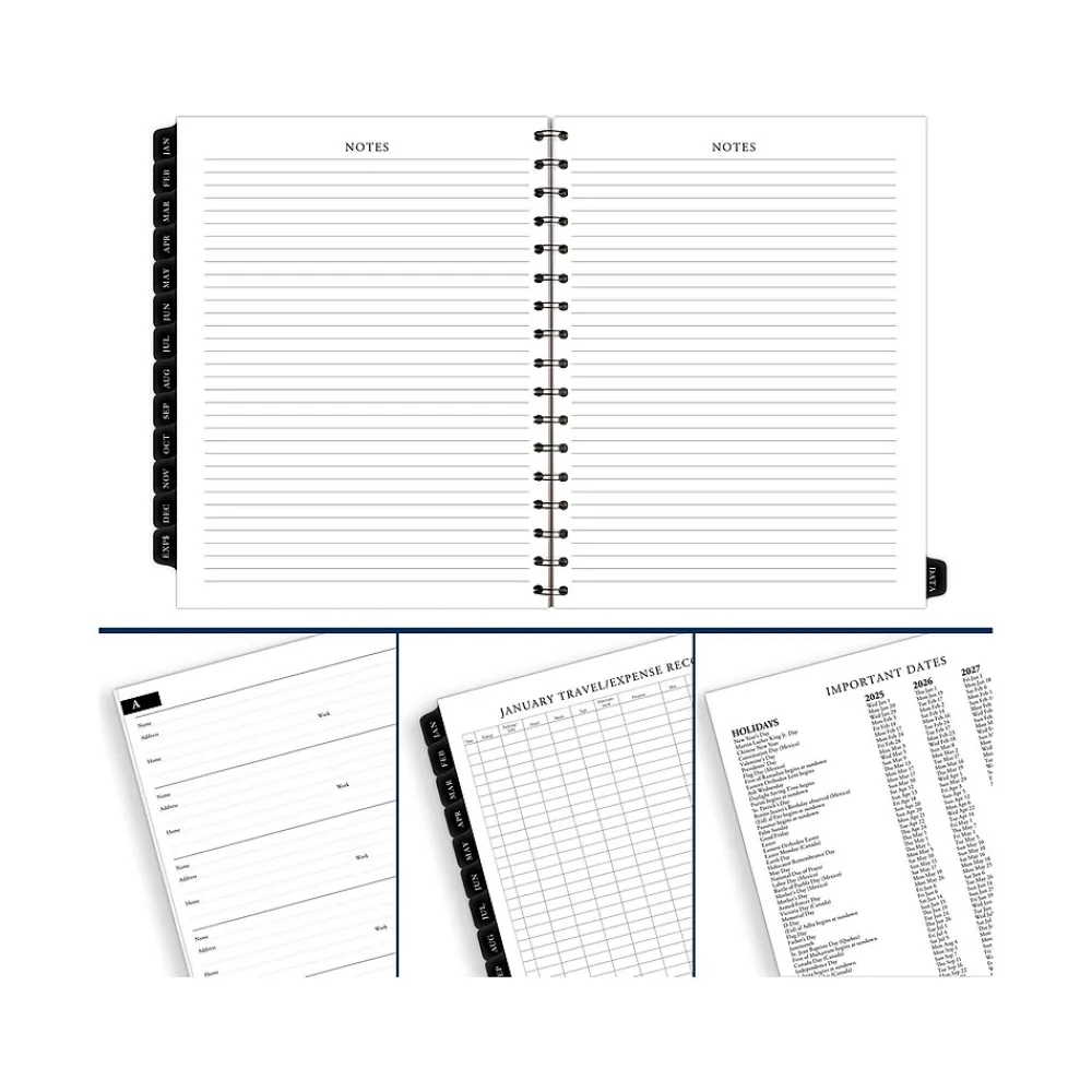 Calendars & Planners Refills|AT-A-GLANCE 2025 Executive 8.75" x 6.5" Weekly & Monthly Appointment Book Refill, White/Black (70-908-10-25)