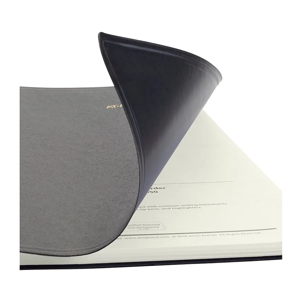 2025 Planners|AT-A-GLANCE 2025 Recycled 5" x 8" Weekly & Monthly Appointment Book Planner, Faux Leather Cover, Black (70-100G-05-25)