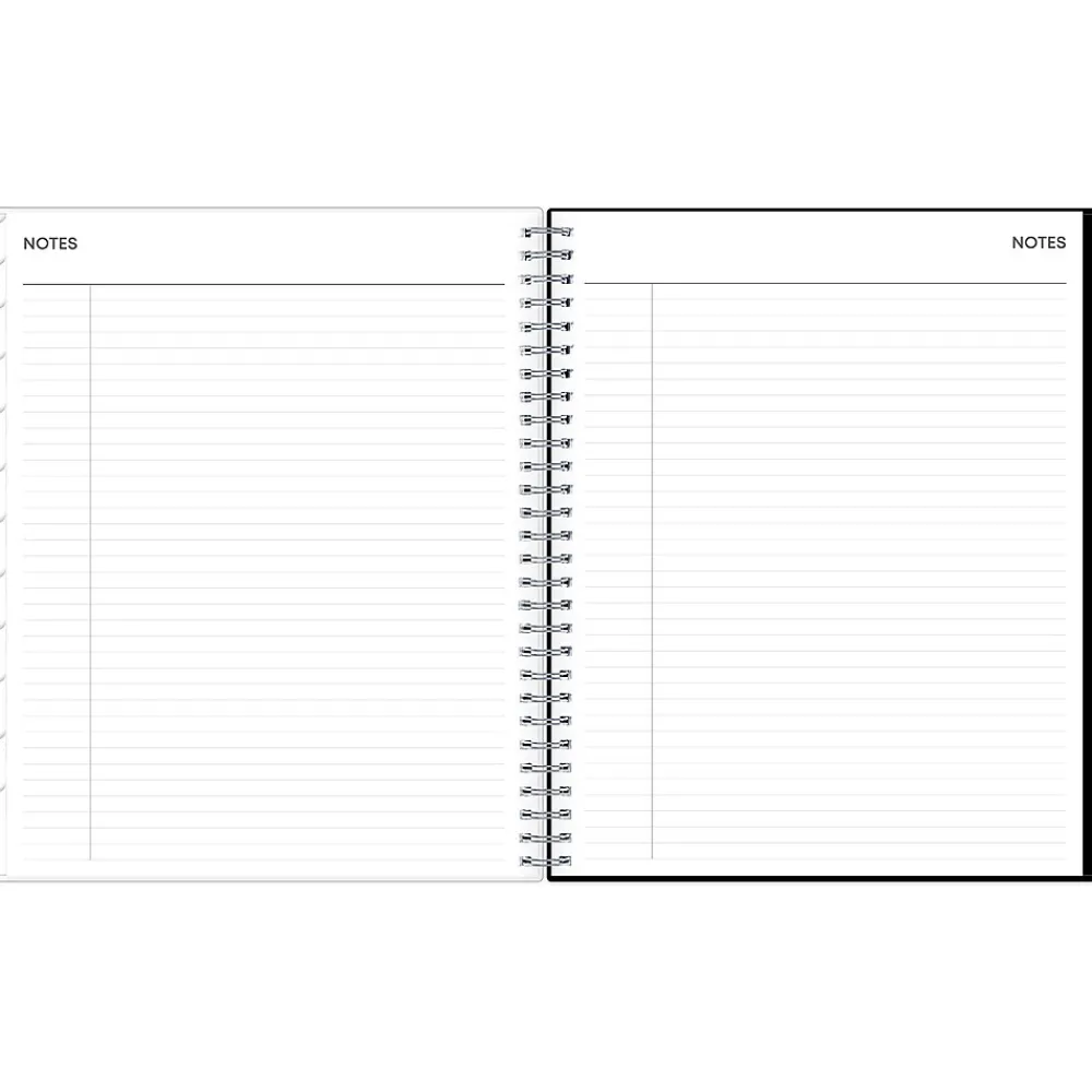 2025 Planners|Blue Sky 2025 Analeis 8" x 10" Monthly Planner, Plastic Cover, White/Black (100004-25)