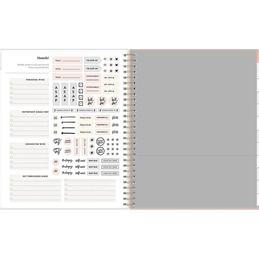 2025 Planners|Blue Sky 2025 Day Designer Everygirl Botanica 8" x 10" Daily & Monthly Planner, Plastic Cover, Multicolor (148263)