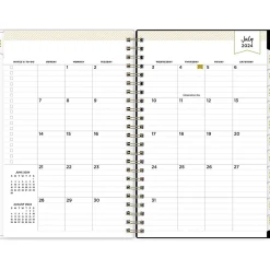 Academic Planners|Blue Sky 2024-2025 Day Designer Painted Leopard Gray 5