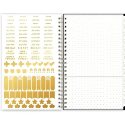 Academic Planners|Blue Sky 2024-2025 Day Designer Painted Leopard Gray 5