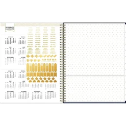 Academic Planners|Blue Sky 2024-2025 Day Designer Peyton Navy 8.5