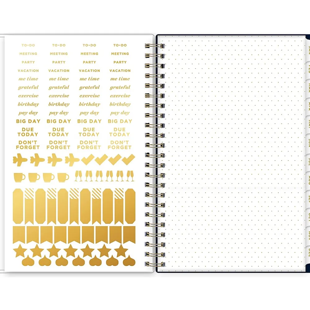 2025 Planners|Blue Sky 2025 Day Designer Peyton Navy 5" x 8" Weekly & Monthly Planner, Plastic Cover, Multicolor (103620-25)