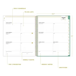 2025 Planners|Blue Sky 2025 Day Designer Peyton White 8.5