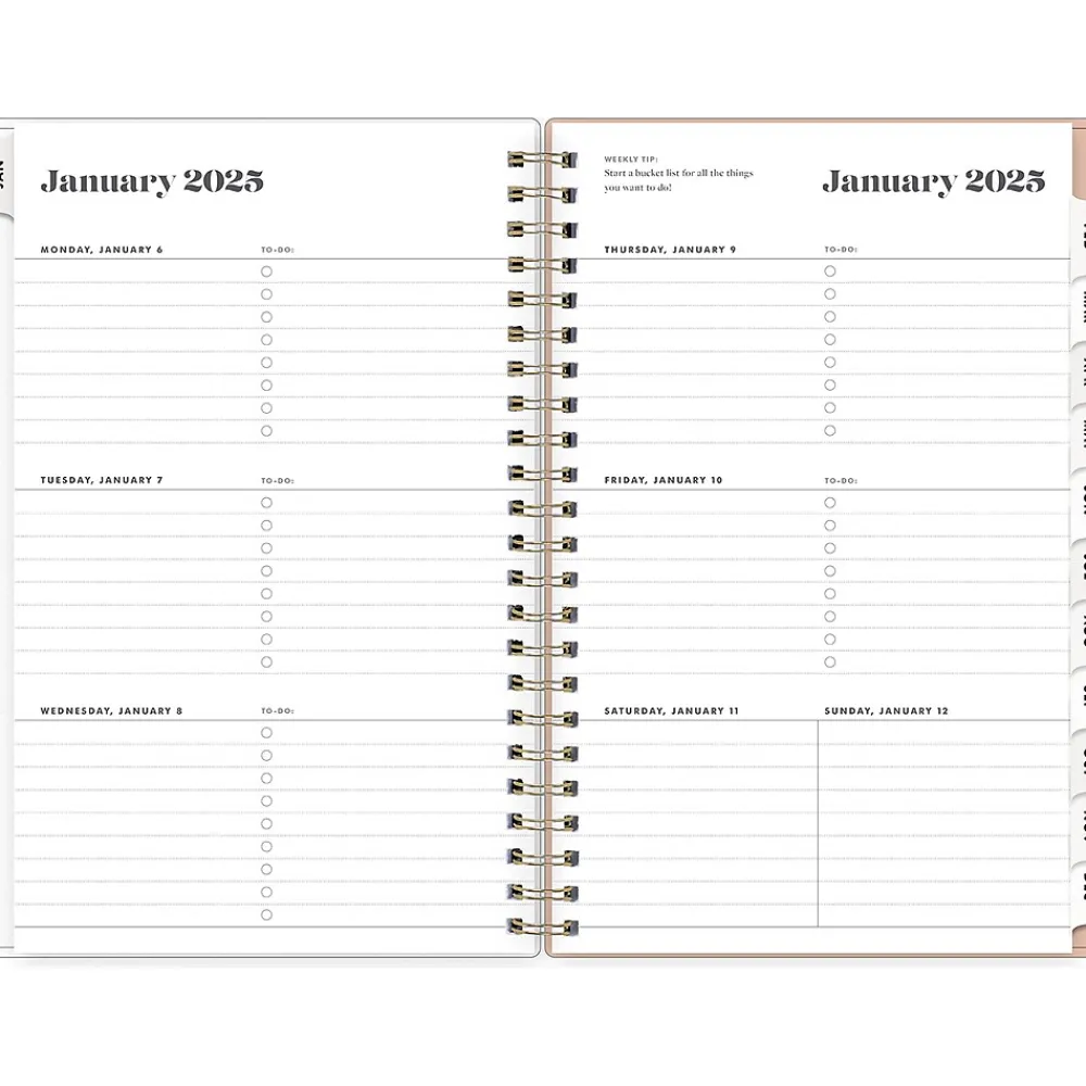 2025 Planners|Blue Sky 2025 Day Designer The Everygirl Botanica 5" x 8" Weekly & Monthly Planner, Plastic Cover, Multicolor (148271)