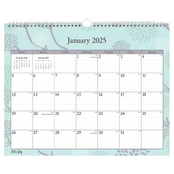 2025 Calendars|Blue Sky 2025 Rue Du Flore 15" x 12" Monthly Wall Calendar, Blue/Purple (101611-25)
