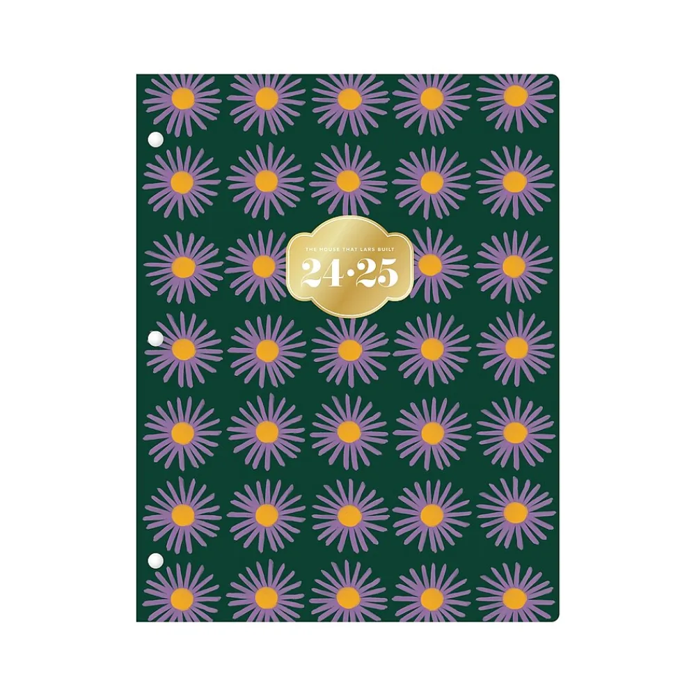 Academic Planners|Blue Sky 2024-2025 The House That Lars Built Aster 8.5" x 11" Academic Monthly Planner, Paper Cover, Multicolor (145925)