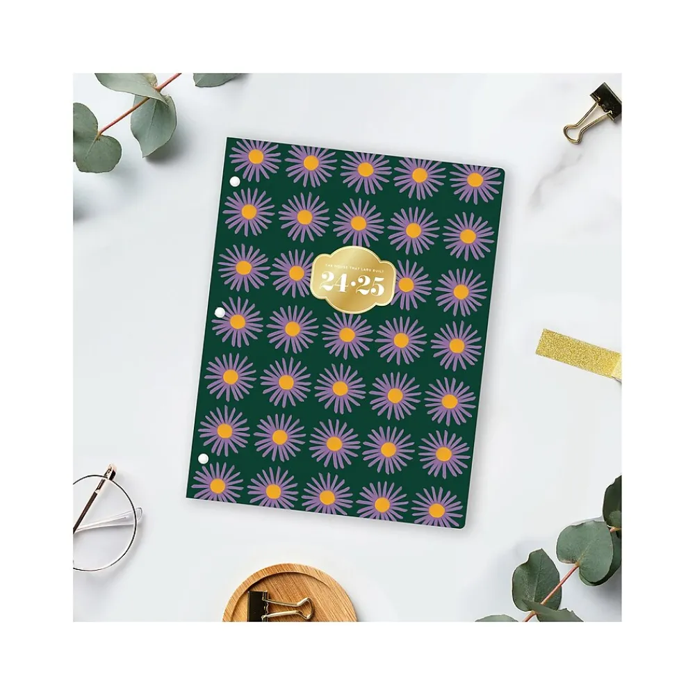 Academic Planners|Blue Sky 2024-2025 The House That Lars Built Aster 8.5" x 11" Academic Monthly Planner, Paper Cover, Multicolor (145925)