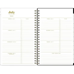Academic Planners|Blue Sky 2024-2025 The House That Lars Built Primrose Pink 5" x 8" Academic Weekly & Monthly Planner, Plastic Cover