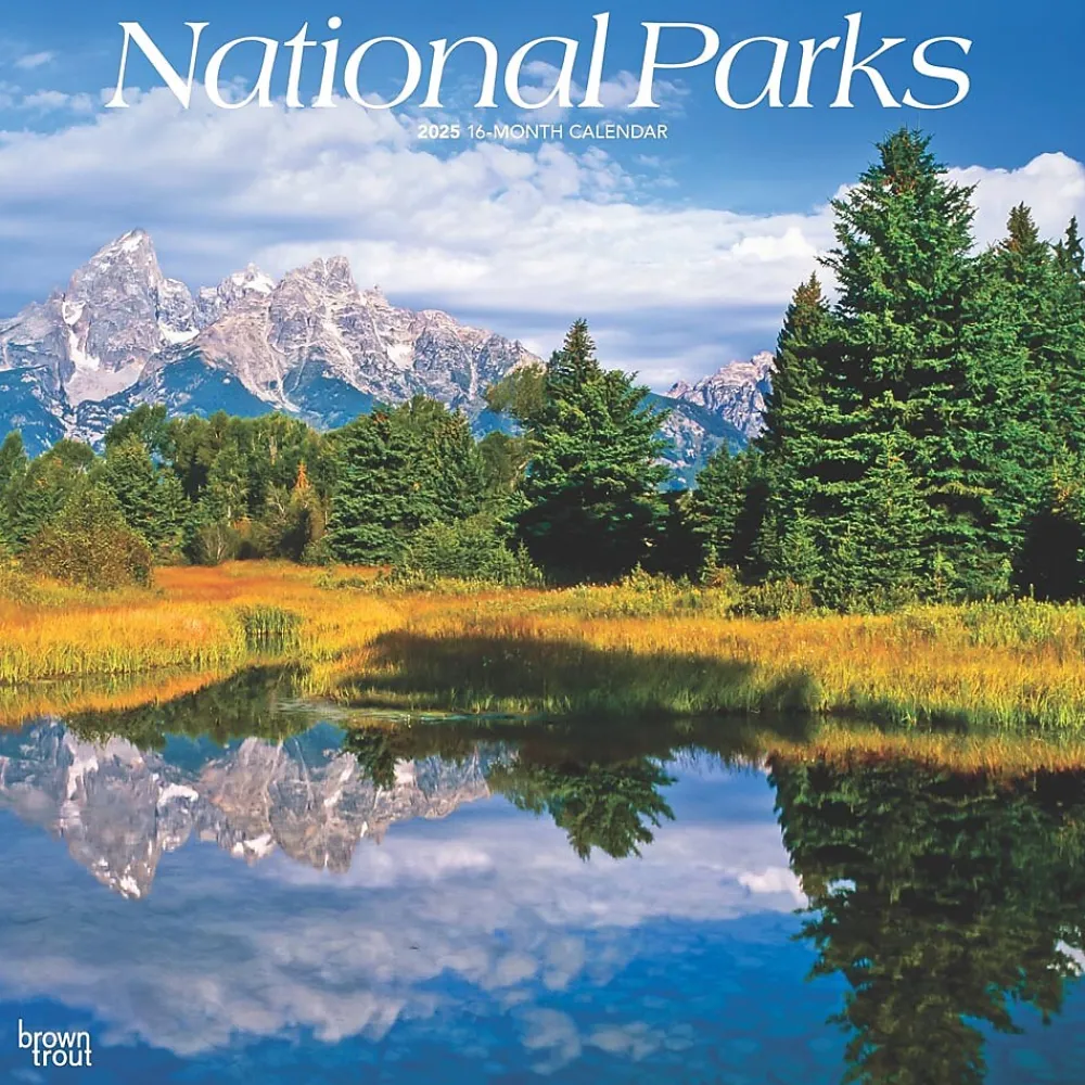 2025 Calendars|BrownTrout 2025 National Parks 12" x 12" Monthly Wall Calendar (9781975475345)
