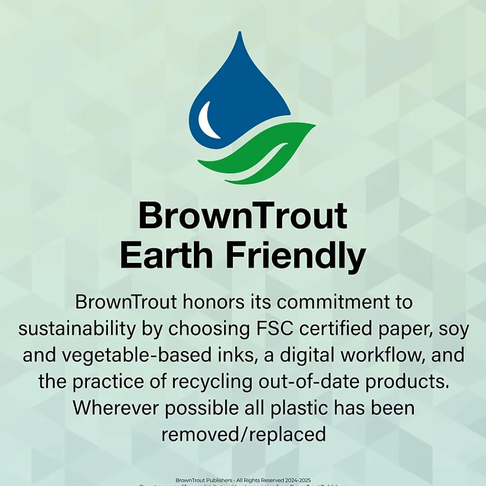 2025 Calendars|BrownTrout 2025 Railroads 12" x 12" Monthly Square Wall Calendar (9781975475604)