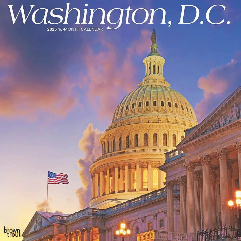 2025 Calendars|BrownTrout 2025 Washington D.C. 12" x 12" Monthly Wall Calendar (9781975475888)