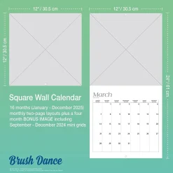 2025 Calendars|BrownTrout 2025 Brush Dance But First Coffee 12
