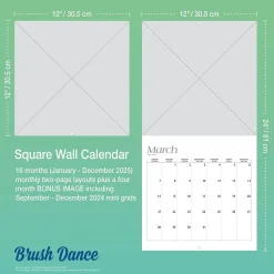 2025 Calendars|Brush Dance 2025 In the Garden 12