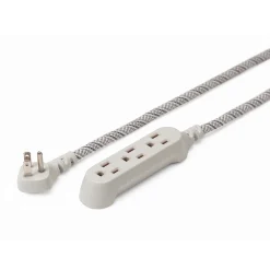 360 Electrical 15' Extension Cord, 3-Outlet, French Gray (360429-FG)
