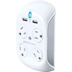 360 Electrical 4 Outlet Surge Protector, 918 Joules (36038)