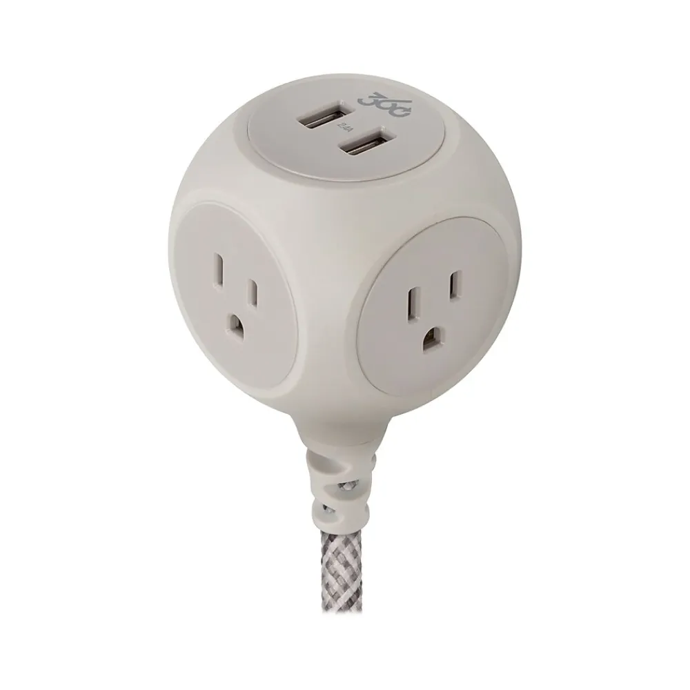 360 Electrical Habitat 2.4 6" Cable, French Grey (360464)