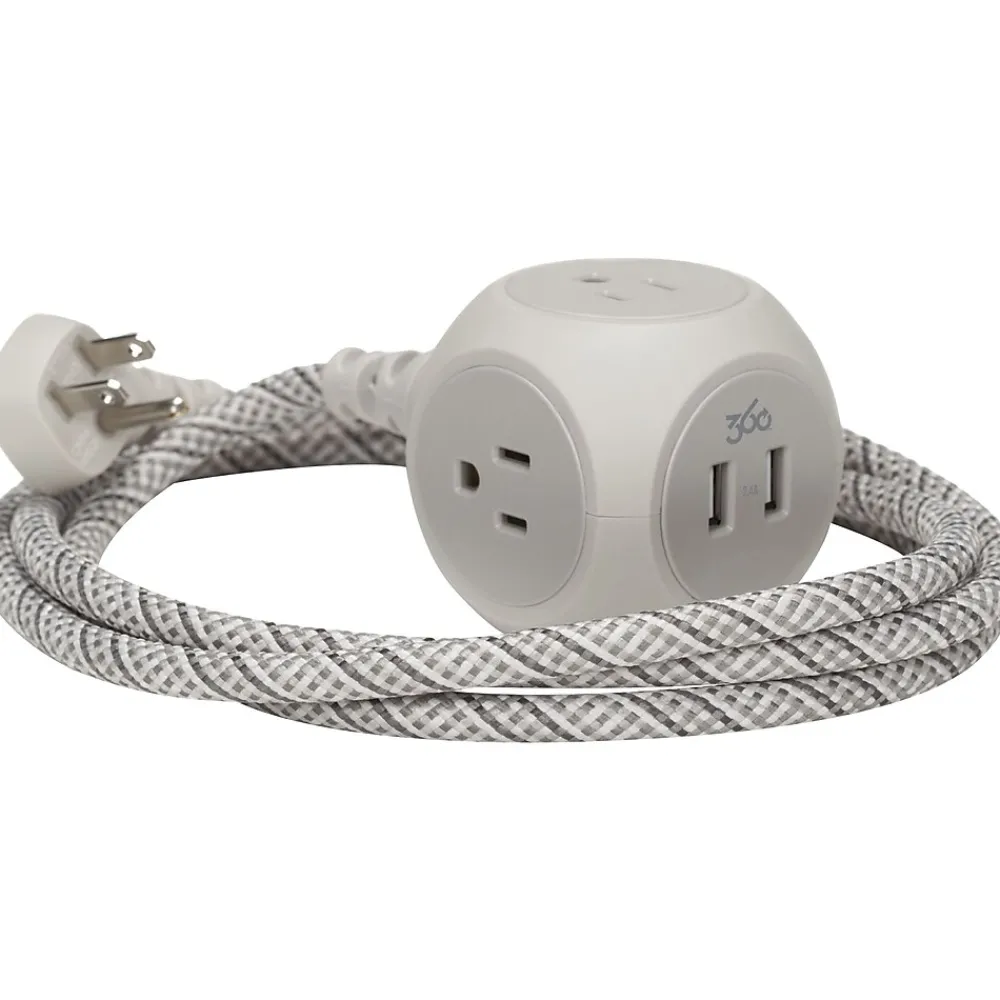 360 Electrical Habitat 2.4 6" Cable, French Grey (360464)