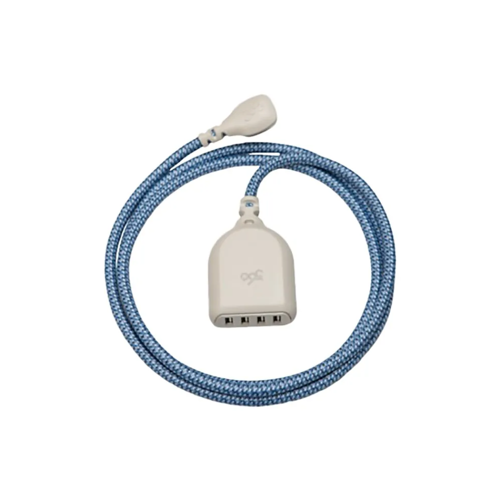 360 Electrical Harmony Collection Habitat+4.8A USB Extension for Most Smartphones, Cream (360614)