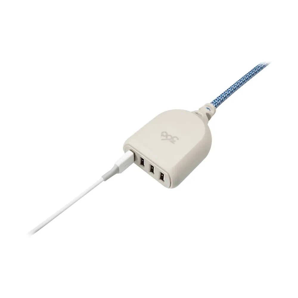 360 Electrical Harmony Collection Habitat+4.8A USB Extension for Most Smartphones, Cream (360614)