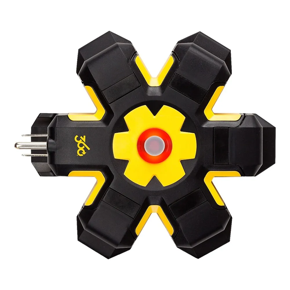 360 Electrical 5-Outlet Power Hub, Yellow/Black (360697-4DT6ES-C1)