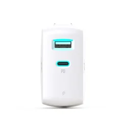 360 Electrical Vivid 2-Outlet Wall Charger, White (360710)