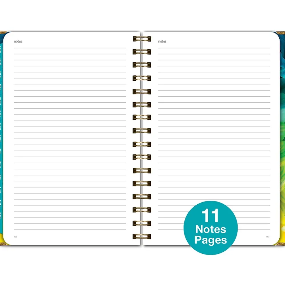 2025 Planners|Global Printed Products 2025 5.5" x 8" Calendar Year Weekly & Monthly Planner, Paperboard Cover, Multicolor (SPLS25-58-41)