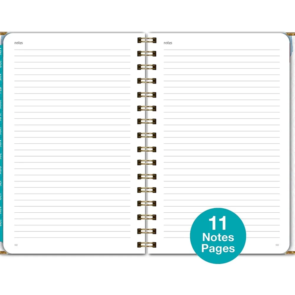 2025 Planners|Global Printed Products 2025 5.5" x 8" Weekly & Monthly Planner, Paperboard Cover, Multicolor (SPLS25-58-33)
