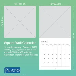 2025 Calendars|Plato 2025 Yoga Puppies 12