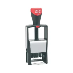 Stamps & Stamp Pads|2000 Plus 2360 Dater, ENTERED, PAID, FAXED, RECEIVED, Blue and Red Ink (011035)