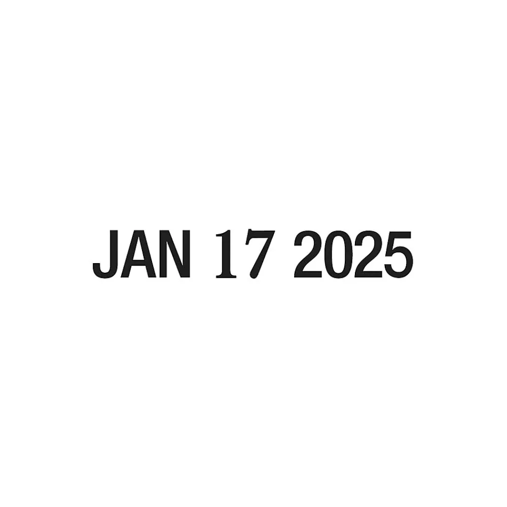 Stamps & Stamp Pads|2000 Plus S-220 Economy Self-Inking Date Rectangle Stamp, Black Ink (010129)