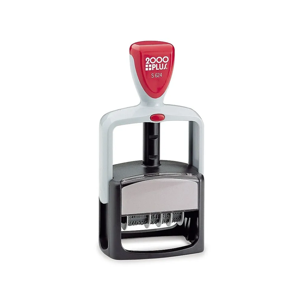 Stamps & Stamp Pads|2000 Plus S Self-Inking Message/Date Rectangle Stamp, Black Ink (011029)