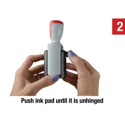 Stamps & Stamp Pads|2000 Plus S-360 Self-Inking RECEIVED Rectangle Stamp, Blue/Red Ink (011034)