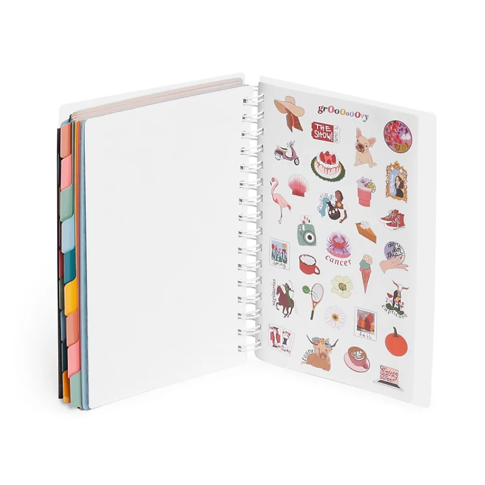 Academic Planners|Poppin 2023-2024 6" x 8.5" Academic Weekly & Monthly Planner, Dark Gray (109414)