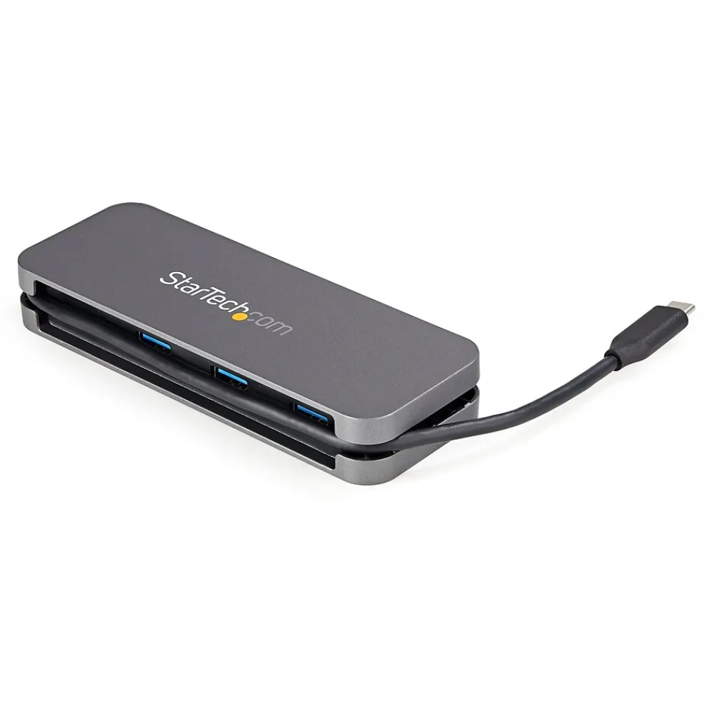 StarTech 4 Port USB C Hub - 3x USB-A/1xUSB-C - 5Gbps USB 3.0 Type-C Hub (3.2 Gen 1) - Bus Powered - 11.2" Cable w/ Cable Management