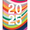 2025 Planners|TF Publishing 2025 9" x 11" Monthly Planner, Paperboard Cover, Color Swoops (25-4702)