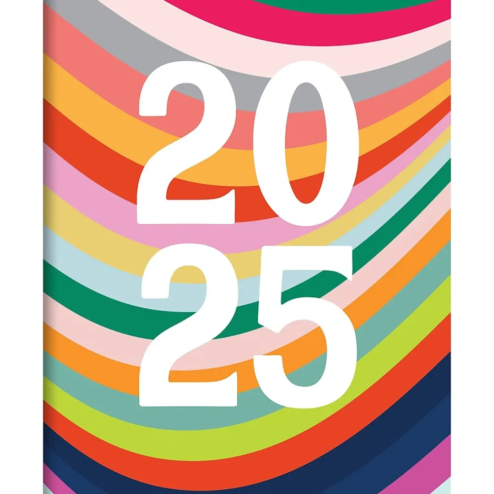 2025 Planners|TF Publishing 2025 9" x 11" Monthly Planner, Paperboard Cover, Color Swoops (25-4702)
