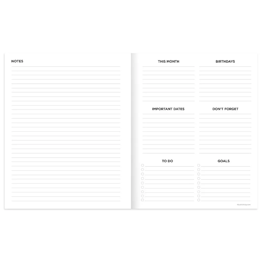 2025 Planners|TF Publishing 2025 6.5" x 8" Monthly Planner, Paperboard Cover, Color Stacks (25-4204)
