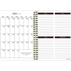Academic Planners|TF Publishing 2024-2025 Bibliophile Series Peony and Petals 6