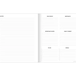 Academic Planners|TF Publishing 2024-2025 Black Leaves 9