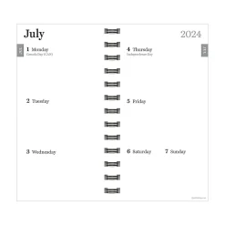 Academic Planners|TF Publishing 2024-2025 Blue Plaid 3.5" x 6.5" Academic Weekly & Monthly Planner, Paperboard Cover, Multicolor (AY25-7500)