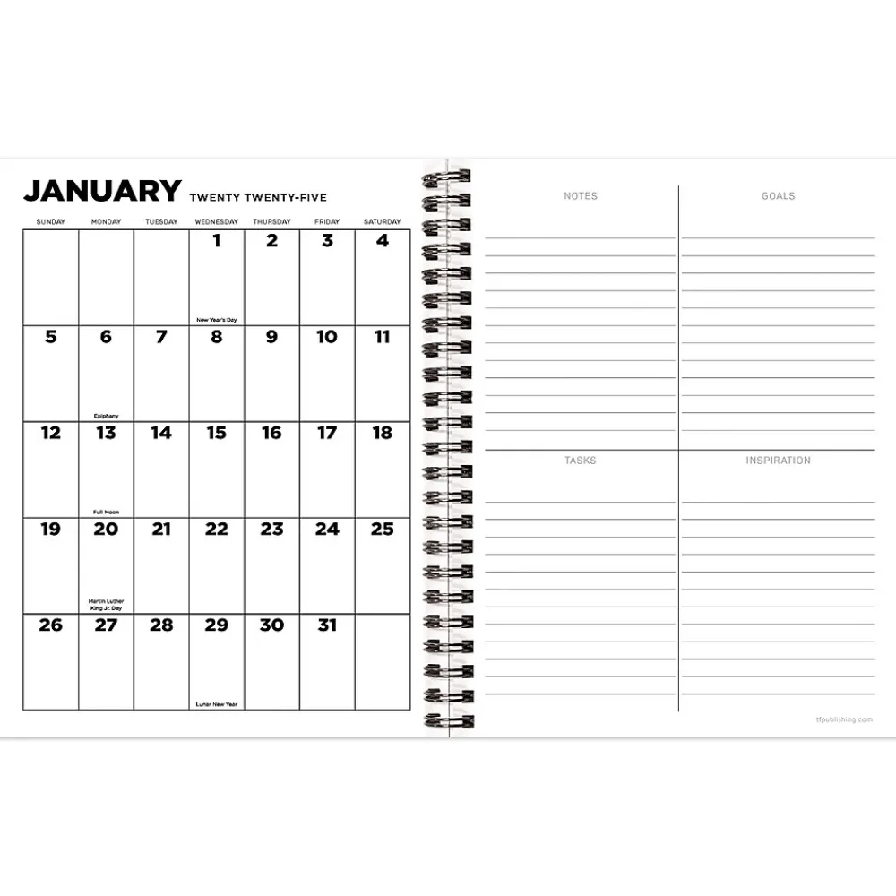 2025 Planners|TF Publishing 2025 Coca-Cola 6.5" x 8" Weekly & Monthly Planner, Paperboard Cover, Multicolor (25-9226)