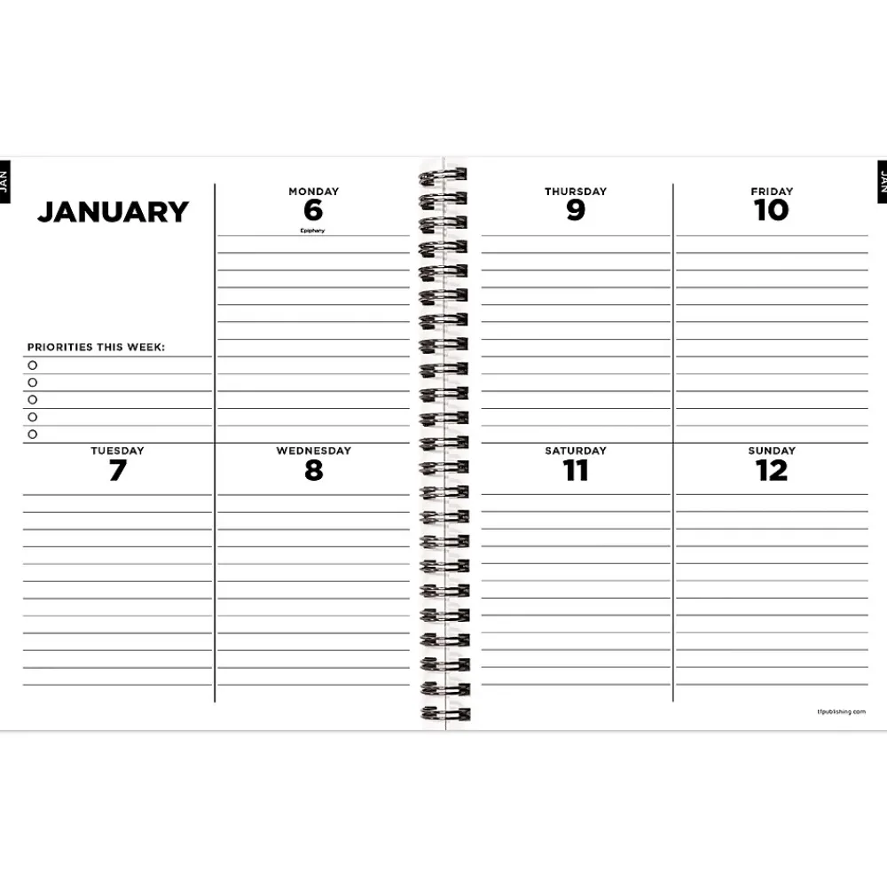 2025 Planners|TF Publishing 2025 Coca-Cola 6.5" x 8" Weekly & Monthly Planner, Paperboard Cover, Multicolor (25-9226)