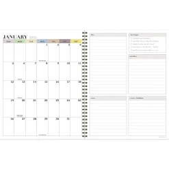 2025 Planners|TF Publishing 2025 Gardenia 9" x 11" Weekly & Monthly Planner, Paperboard Cover, Multicolored (25-9708)
