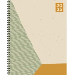 2025 Planners|TF Publishing 2025 Geometric 9" x 11" Weekly & Monthly Planner, Paperboard Cover, Multicolored (25-9702)