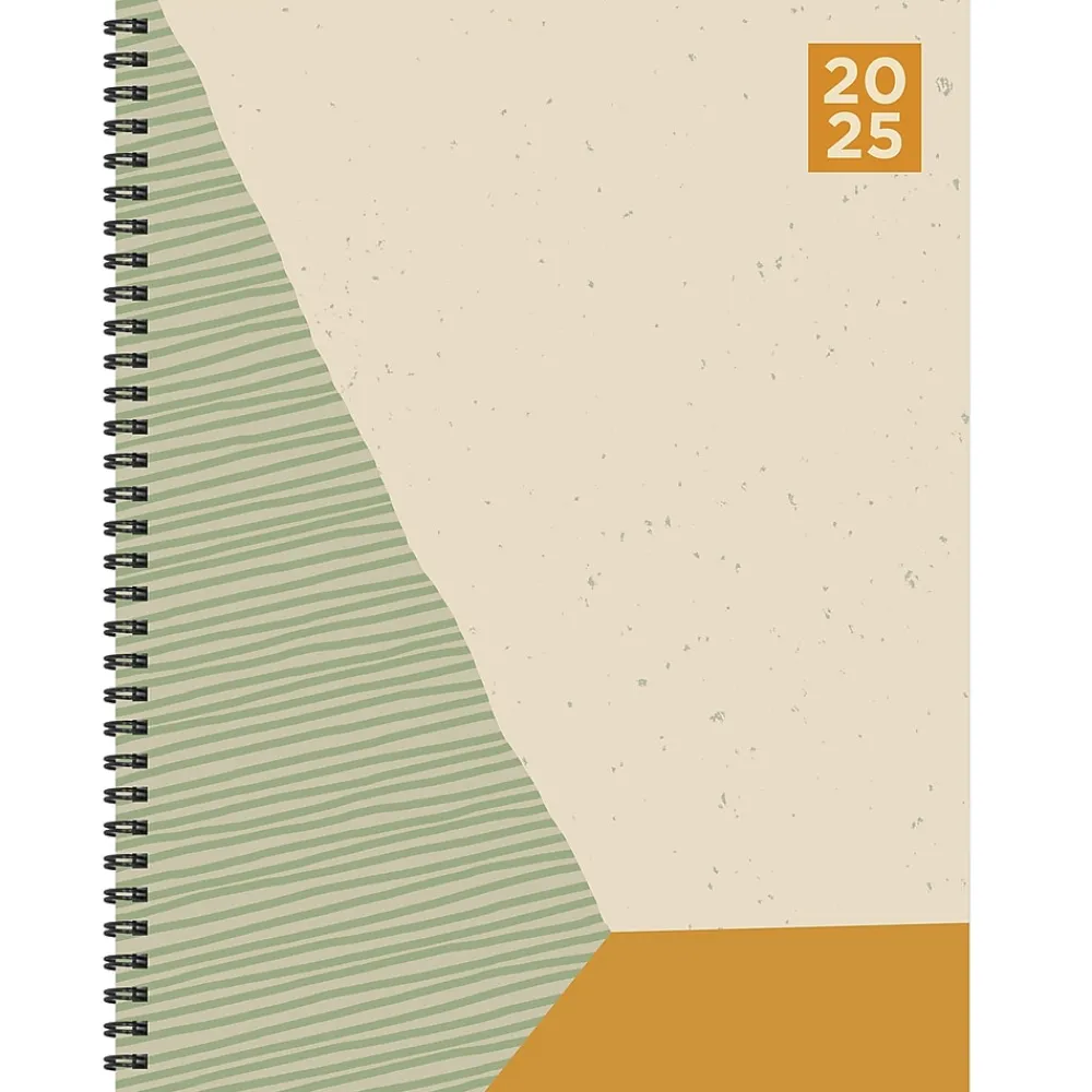2025 Planners|TF Publishing 2025 Geometric 9" x 11" Weekly & Monthly Planner, Paperboard Cover, Multicolored (25-9702)